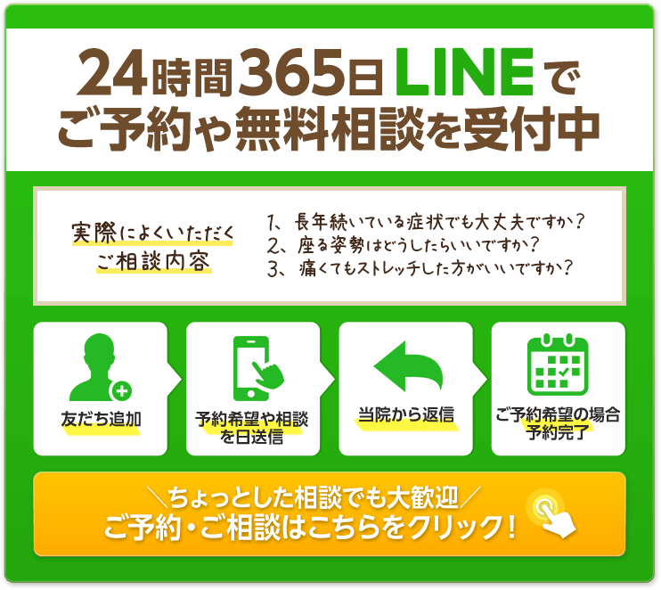 LINEで予約、無料相談
